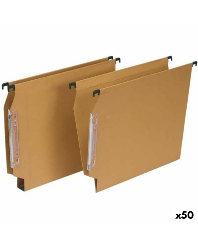 Chemise suspendue Grafoplas A4 Marron avec Fenêtre Transparente
