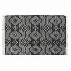 Baumwollteppich Schwarz und Weiß DKD Home Decor | 200 x 290 cm | Perfekt für moderne Einrichtungen
