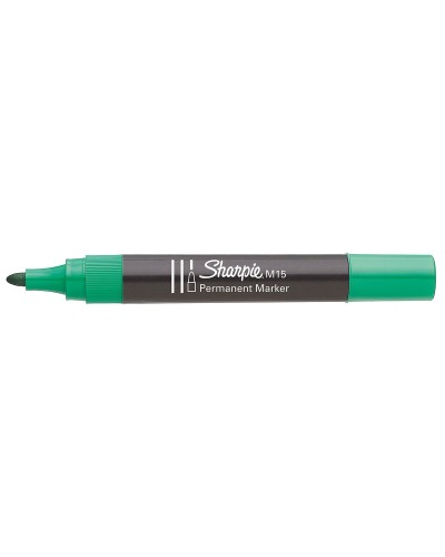 Permanent markörpenna Sharpie M15 Grön 12 Delar