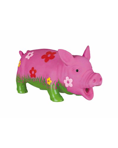 Trixie Quietschspielzeug Schwein Robust für Hunde - Ideal zum Kauen und Spielen
