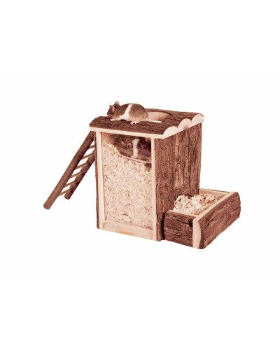 Trixie Caseta para Hámster de Madera Natural, 20 × 20 × 16 cm
