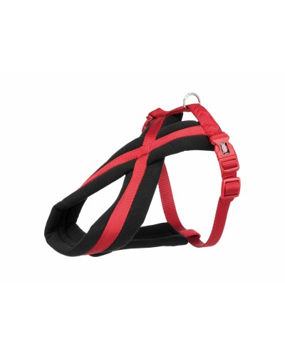 Harnais pour chien Trixie Confort New Premium, Rouge, Taille XS/S, pour des promenades confortables.
