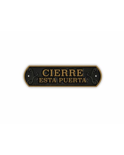 Magnetic Door Sign Cierrapuertas Magnet & Steel, 24 x 7.2 cm
