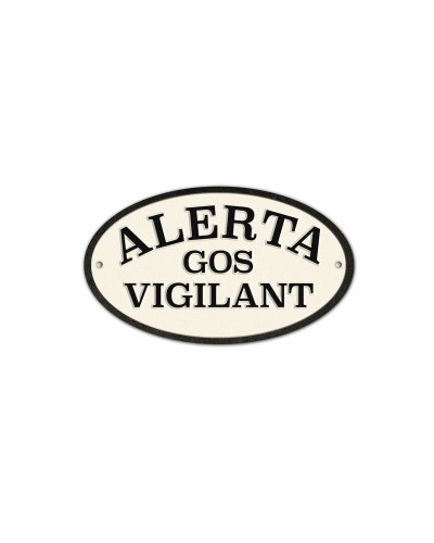 Skylt Magnet & Steel Alerta Gos Vigilant 16,3 x 9,5 cm