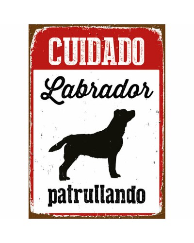 Magnet & Steel Labrador : Protection Vigilante (14,8 x 21 cm)
