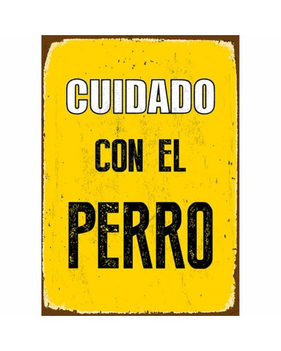 Magnetic Sign Beware of Dog, 14.8 x 21 cm - Protection for Home and Garden
