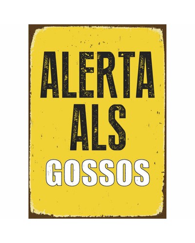 Magnet & Steel Dog Alert - 14.8 x 21 cm - Warning Sign
