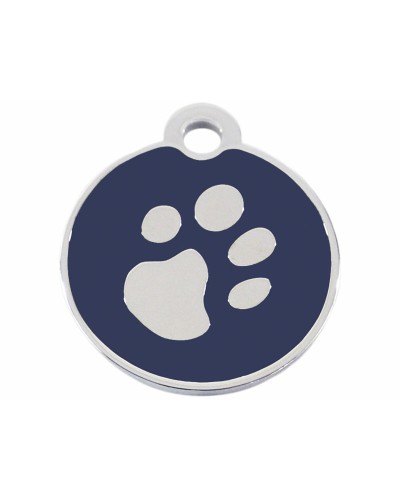 Imarc Circle Tag Blue Silver for Pet Tracking
