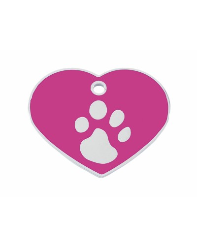 Naamplaatje Imarc Heart Roze Zilverkleurig