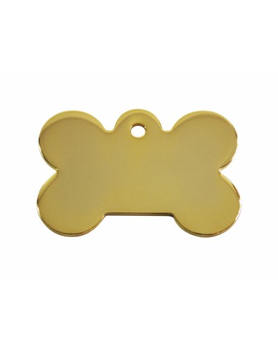 Imarc Bone Gold Yellow Dog ID Tag
