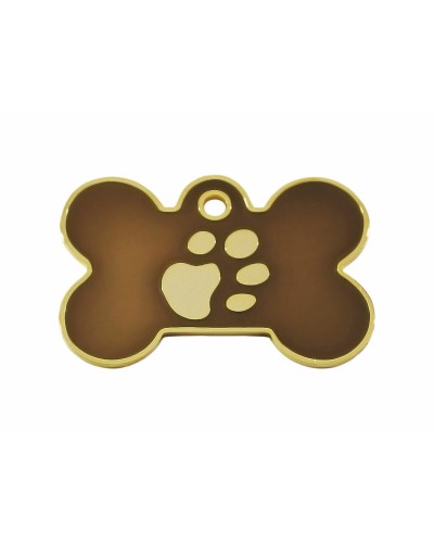 Imarc Bone Brown Gold Identification Tag
