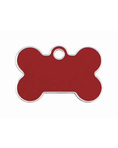 Imarc Bone Dog Tags, Red, Customizable, Identification

