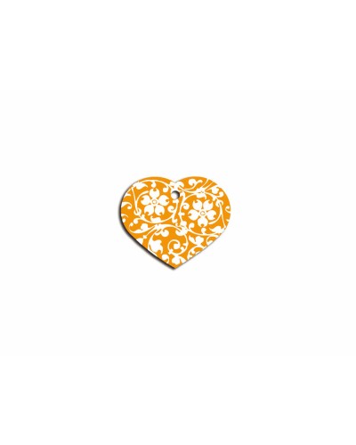 Imarc Heart Yellow Orange Identification Tag
