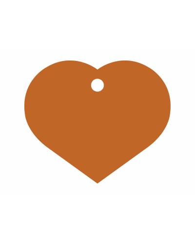 Imarc Heart - Orangefarbener, praktischer und personalisierbarer Ausweisanhänger
