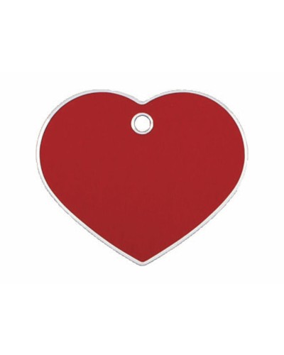 Targhetta identificativa Imarc Heart Rosso, resistente e personalizzabile