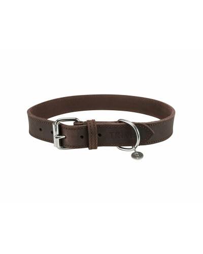 Collare per Cani Trixie Marrone Scuro L/XL: Regolabile, Resistente, Comfort