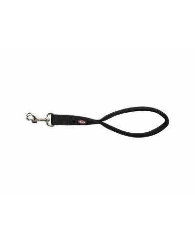 Correa Trixie New Premium Negra | Robusta y Resistente | Ideal para Perros de Tamaño Mediano y Grande | 37 cm
