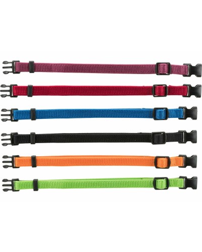 Hondenhalsband Trixie Zwart Rood Kobaltblauw Appel M/L 22-35 cm (6 Stuks)