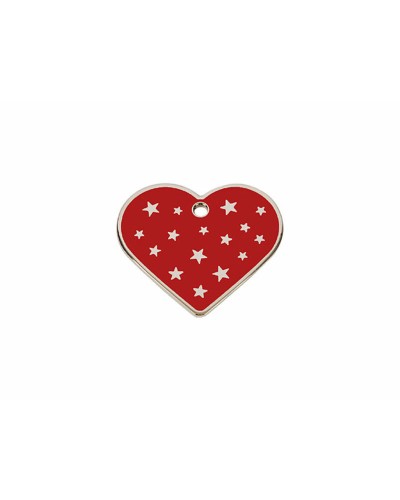 Imarc PetScribe Pet ID Tag, Red Silver
