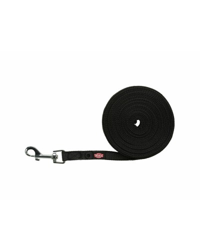 Laisse de Pistage Trixie Noire pour Chiens de Petite et Moyenne Taille
