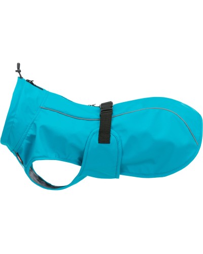 Trixie Impermeable para Perros Vimy Turquesa, Talla L - Protección contra Lluvia y Barro
