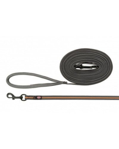 Correa para perros Trixie Naranja Grafito, 10 m, M/XL
