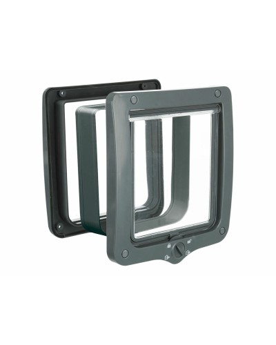 Gatera Trixie XXL: Puerta para gatos de alta resistencia para felinos grandes.
