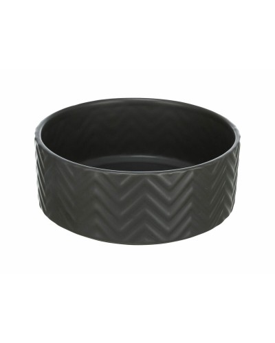Trixie Cuenco para Perro, Negro, 16 cm, 900 ml, Plástico
