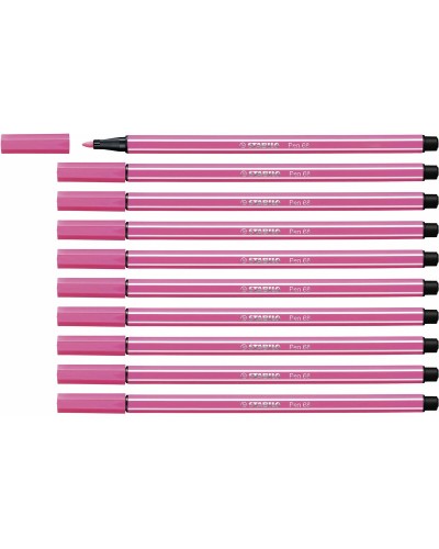 Markeerstiften Stabilo Pen 68 Roze (10 Onderdelen)