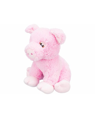 Peluche per Cani Trixie Edison - Maiale in Poliestere, 24 cm, Gioco Morbido per Compagnie Pelose