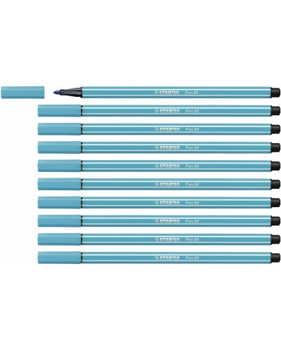 Markeerstiften Stabilo Pen 68 Kobaltblauw (10 Onderdelen)