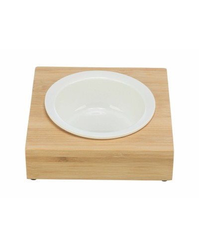 Gamelle pour Chien Trixie Bambou Blanc Naturel, Ø 12 cm, 250 ml
