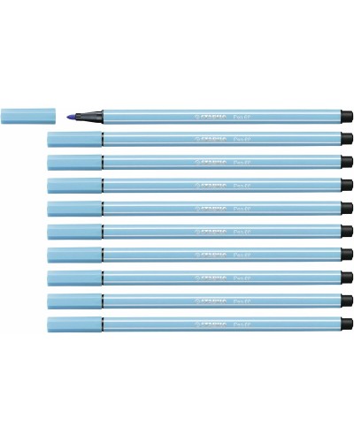 Stabilo Pen 68 Feutres Céleste, Lot de 10
