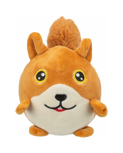 Trixie Plüsch Eichhörnchen Polyester für Hunde, Interaktives und Kuscheliges Spielzeug für Haustiere, 13 cm
