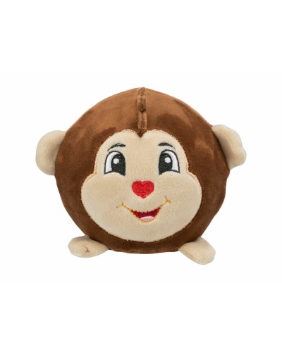 Peluche para perros Trixie, Mono de poliéster, 11 cm, Juego interactivo para masticar y abrazar.

