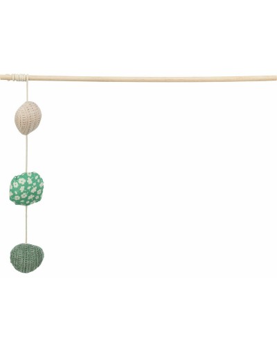 Trixie Juguete para gatos con bolas de madera y poliéster
