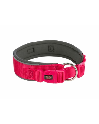 Collier Trixie Premium pour Chien | Taille S/M (33-42 cm) | Graphite Fuchsia

