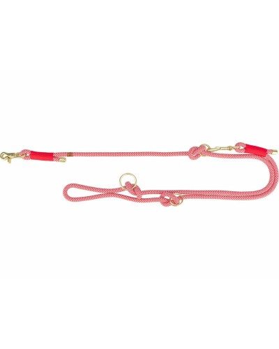 Correa para perro Trixie Soft Rope ajustable, rojo crema, S/XL
