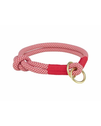 Trainingshalsbanden voor honden Trixie Soft Rope Rood Crème XS 25 cm