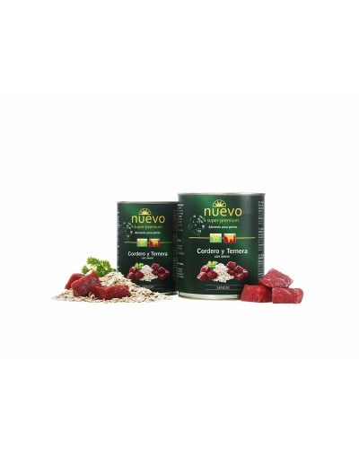 Cibo umido Nuevo per cani, 800 g - Alimento completo ed equilibrato