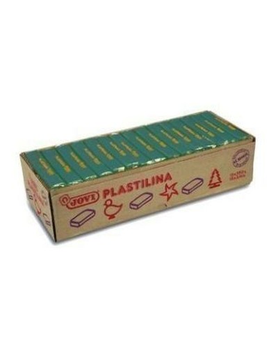 Plastilina Jovi School Verde Oscuro - 15uds - Modelable, Atóxica
