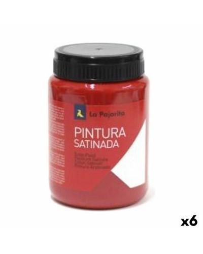 La Pajarita Tempera Vermilion Set 6 Pezzi (Cod. L-07) | Ideale per Scuola e Lavori Creativi