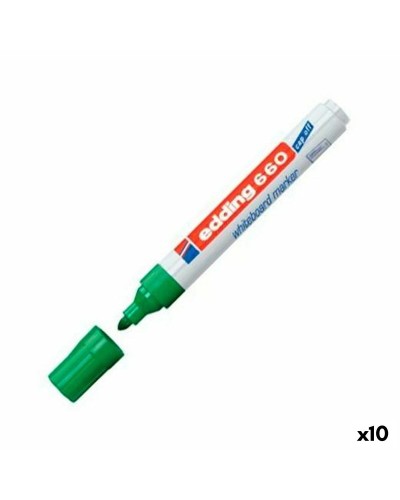 Whiteboard penna Edding 661 Whiteboard Grön (10 Delar) (10 antal)