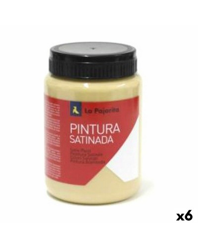 Pittura a Tempera La Pajarita Raso Giallo 6 Pezzi - L-04