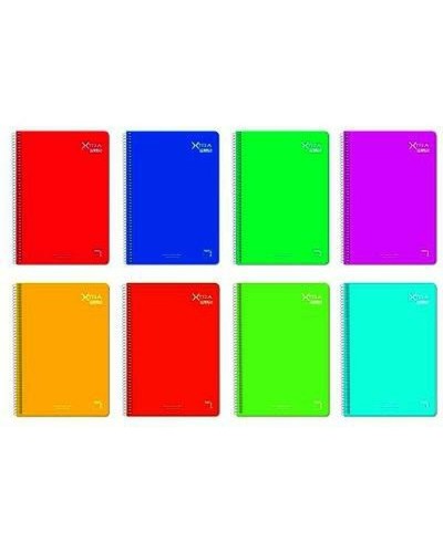 Cuaderno Multicolor Pacsa Din A4, 5 Unidades x 80 Hojas
