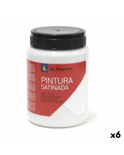 La Pajarita Pintura al Temple Gris 6 Unidades - Ideal para la Escuela y Dibujo Mate
