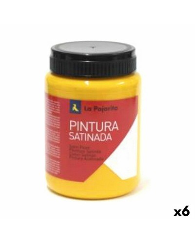 La Pajarita Giallo Raso Tempera Paint, 35 ml (Pack of 6)
