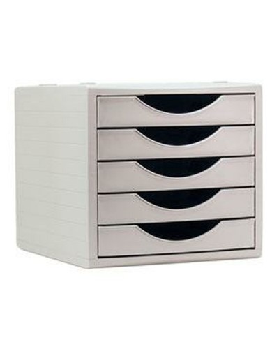Armoire de classement ArchivoTec 4000 à 5 tiroirs DIN A4, gris (34 x 27 x 26 cm)
