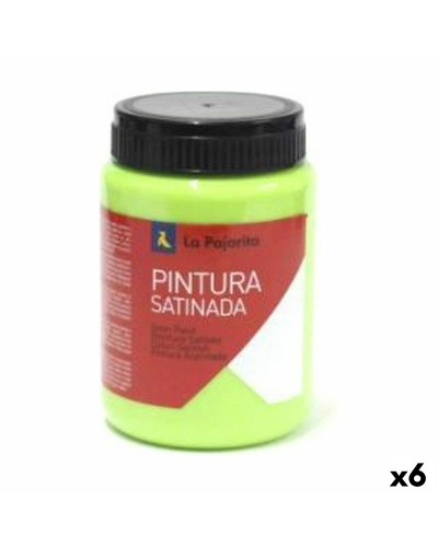 La Pajarita Parrot Tempera Set 6 Pieces, Satin Green, L-37
