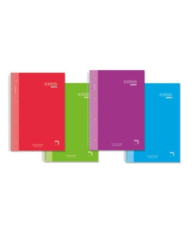 Cuaderno Pacsa Premium Extra A4 Multicolor 4x80 Hojas.
